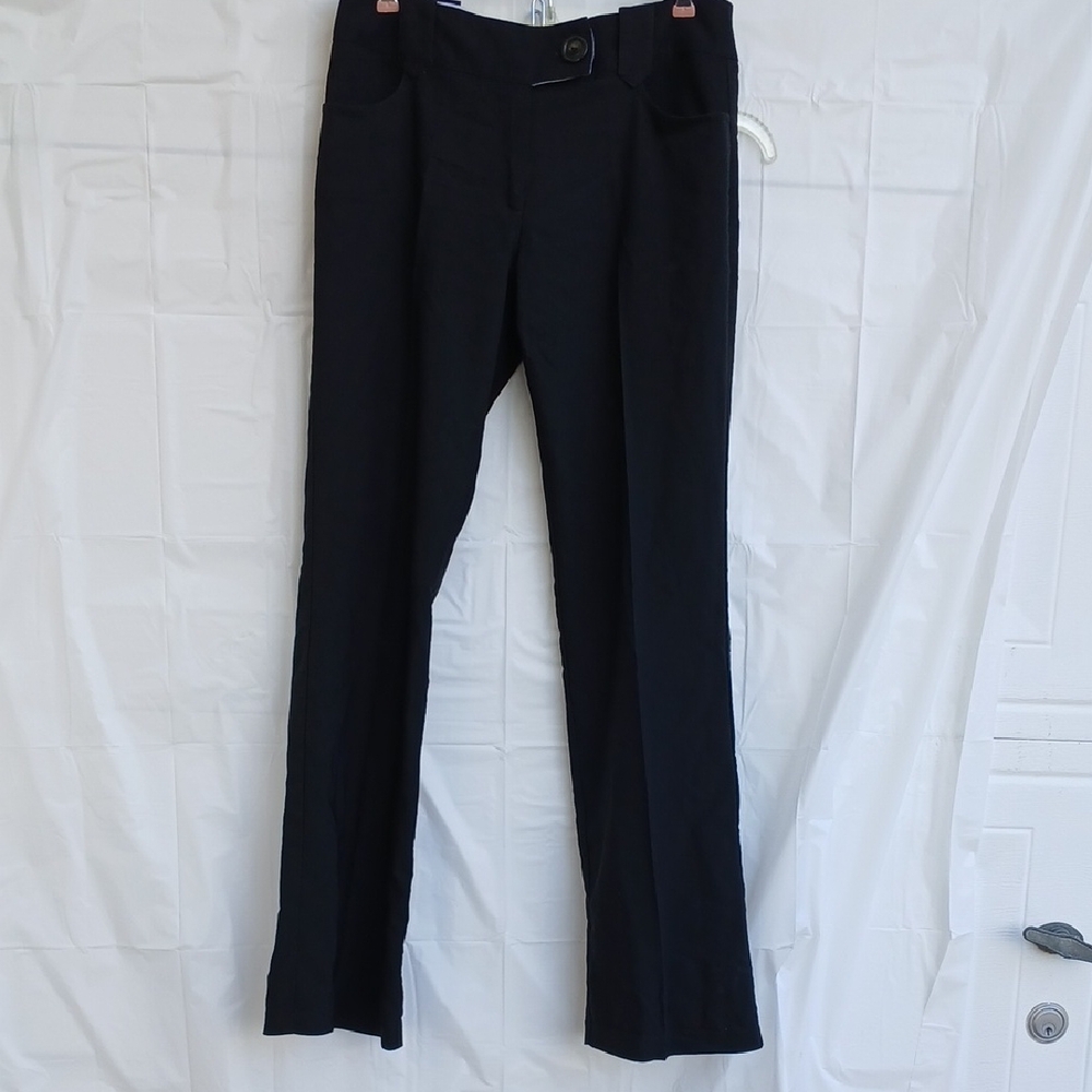 Exact Change Stretch Black Trousers Pants Dress Slacks